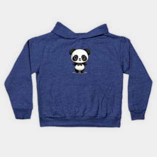 Chibi baby panda Kids Hoodie